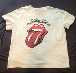 Cream H&M Rolling Stones T-shirt