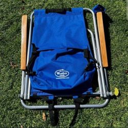 WearEver 4-Position Backpack Beach Chair & Storage Pocket