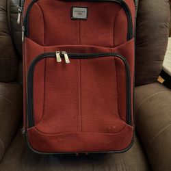 Dockers Maroon Carry On Travel Suitcase 21 X 14