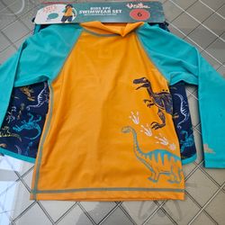 UV Skinz Kids 3-Piece Swimwear Set Size 6