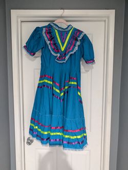 Jalisco dress for folklorico, 1 piece, childrens size 8