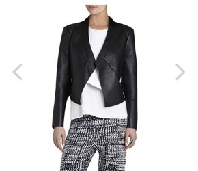 BCBG faux leather jacket