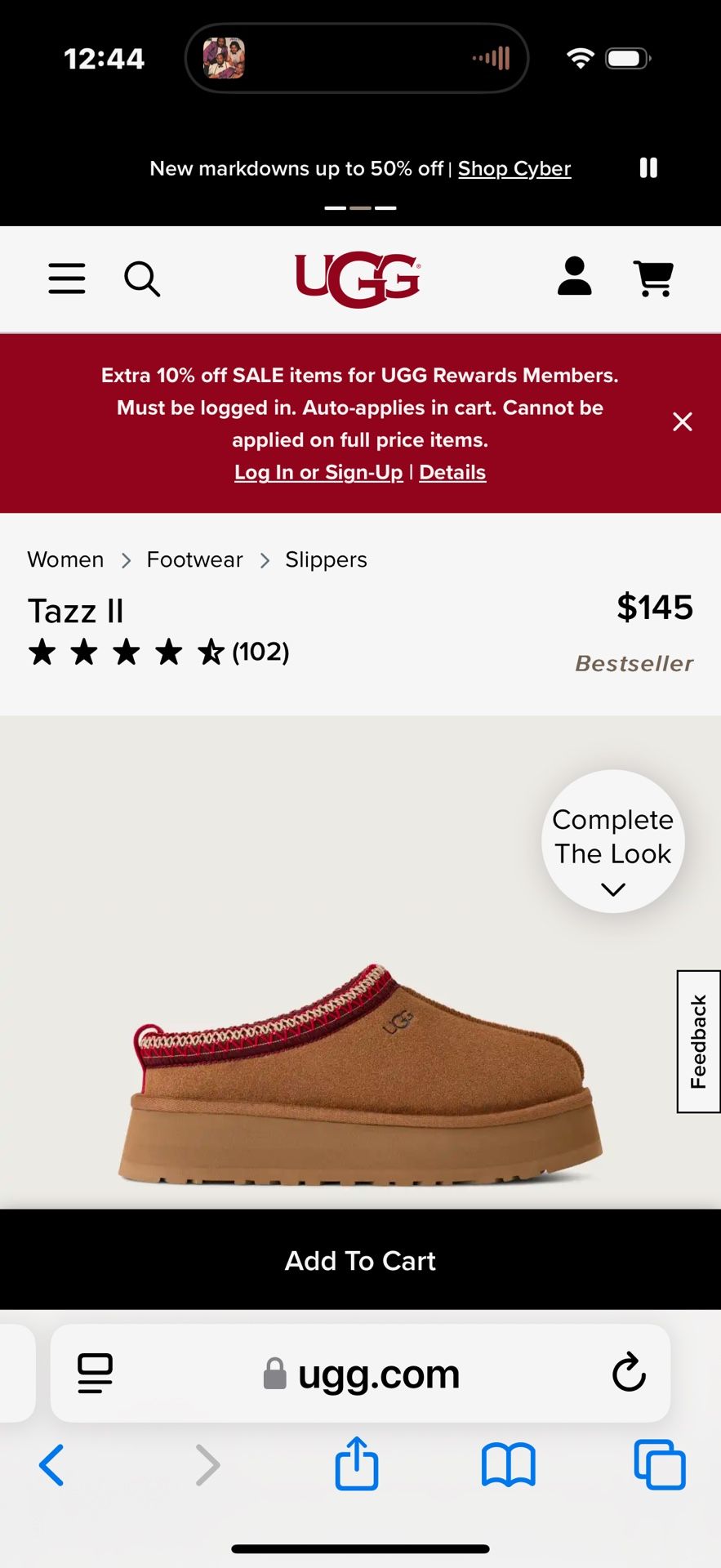 UGG Tazz I I WM Size 8