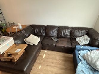 Brown Leather Sectional/Sofa