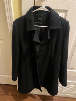 Express Black Wool Coat Size Medium