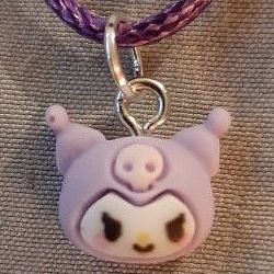 Sanrio Hello Kitty Kuromi Purple Necklace  (Brand New)