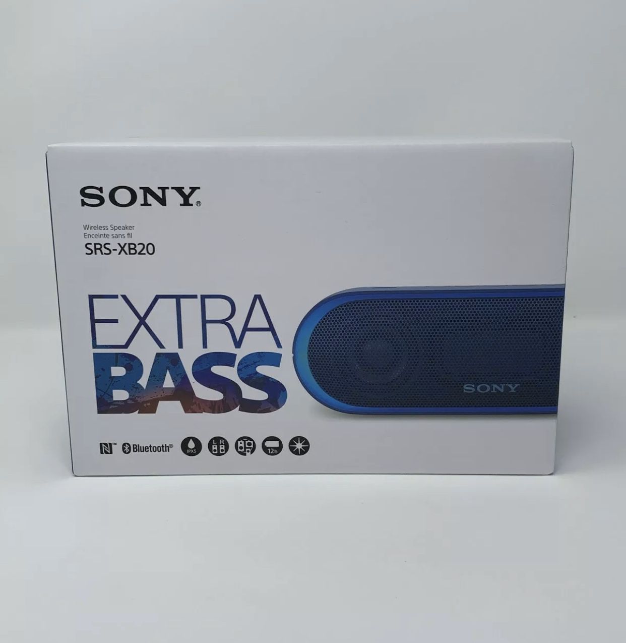 Brand New Sony SRS-XB20 Extra Bass Portable Bluetooth Speaker Blue