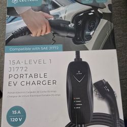 Lectron 15A-LEVEL 1 J1772 PORTABLE EV CHARGER NEW IN BOX
