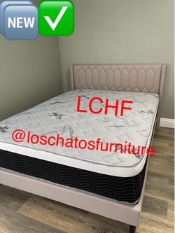 Queen size bed frame and mattress