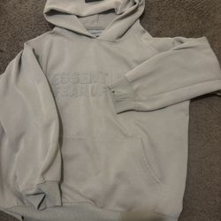 beige essential hoodie