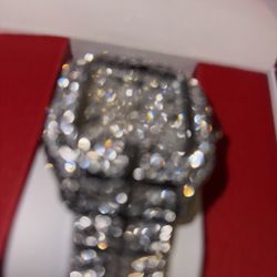 VVS Moissanite Watch (Brand New With Original Box & Papers - Passes Tester)