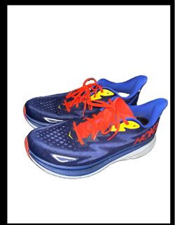 Hoka Running Sneakers Blue and Red