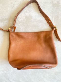 Vintage Coach Helen's Legacy 9953 Bucket Bag M Brown Leather USA Made Adjustable