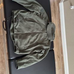 Dewbu Fleece Heated jacket XXL -no Battery, Works  Great 