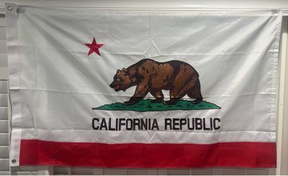 NEW 3FT x 5FT Nylon CALIFORNIA State CA Flag High Quality Embroidered Double Sided - $10