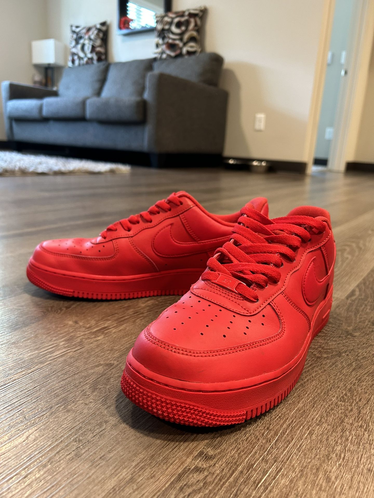 Air Force Ones All Red