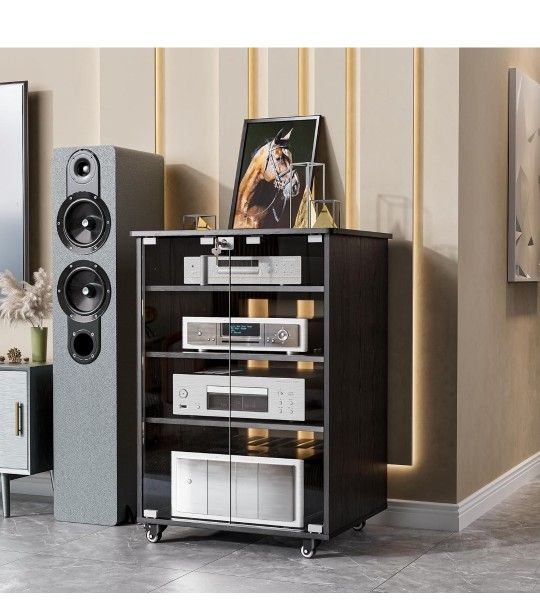 PAKASEPT Media Storage AV Receiver Cabinet