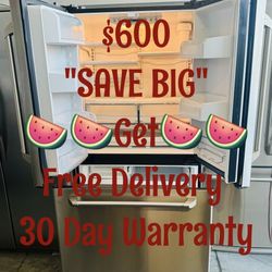 Refrigerator GE Café Series 20.7 Cu. Ft. Counter-Depth French-Door Like New FREE 🚚