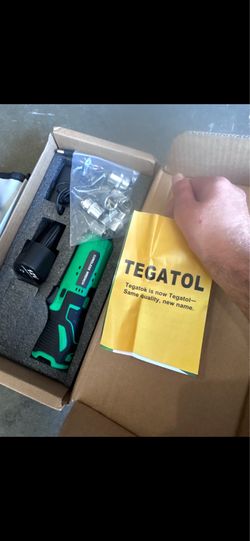 Tegatol 38mm Heavy Duty Electric Ratchet Kit w/ Battery& Sockets