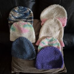 Handmade Crochet Hats Differents Colors For Kids Size 2/7 Years 