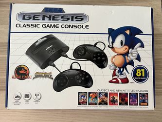 Sega Genesis Classic Game Console At Games (81 Built in Games) Mortal Kombat, etc.