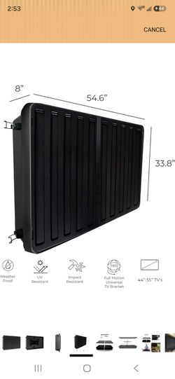 Storm Shell Outdoor TV Hard Cover with free 2019 INSIGNIA TV