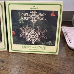 Hallmark Snowflake Chime Ornament