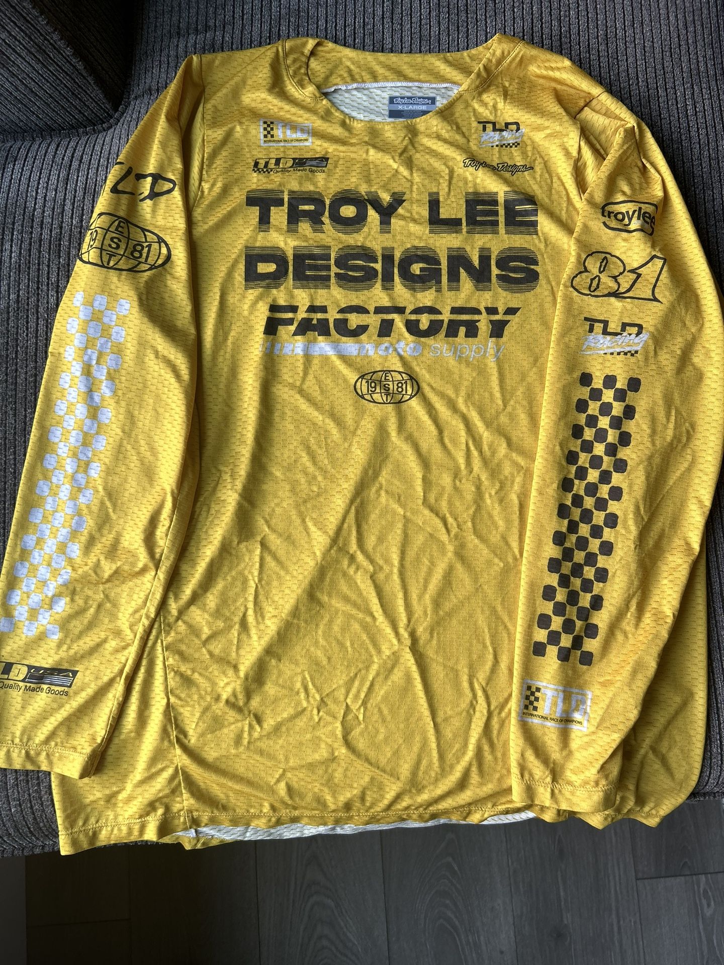 TLD GP Pro Air Factory Gold - Mx Moto Gear - XL/36