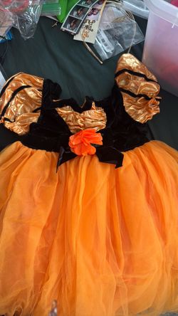 Halloween costume witch dress and hat