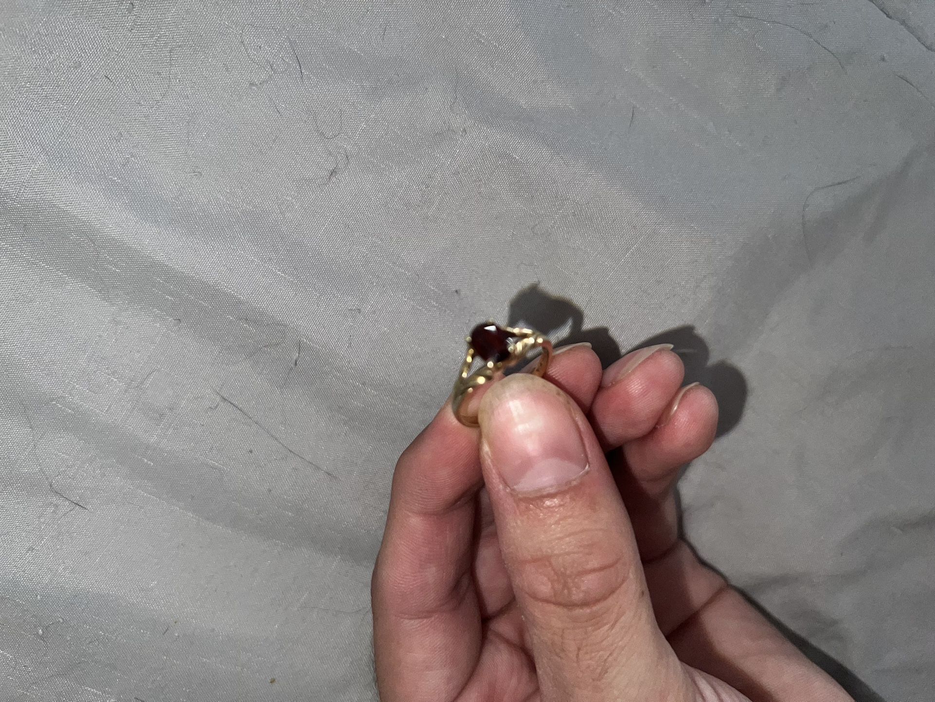 10k Gold Ring With Ruby 