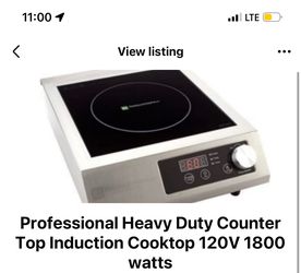 NEW Commercial 1800W Induction Cooktop – Restaurant/Food Truck Quality