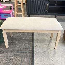 Bench for Indoor Use, End of Bed Bench,Entryway Bench with Soft Padded and Solid Wood Legs for Bedroom, Kitchen, Dining  Room, New 