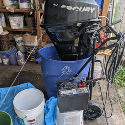 2006 15 Hp Mercury Outboard With Remote Start/Steer