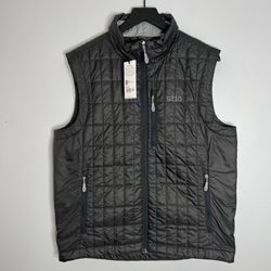 Stio Azura Insulated Vest Mens Large Boundary Black NWT
