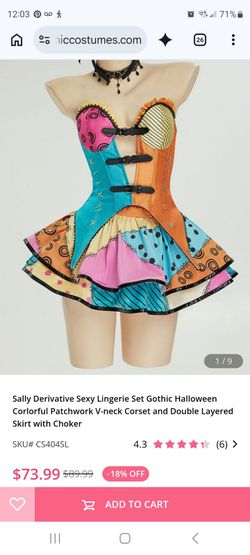XL sweet nightmare Sally Derivative sexy 7 pcs set