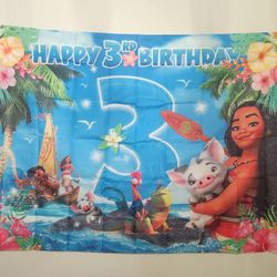 Moana 3rd birthday $12
