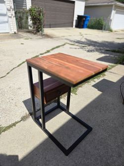 Wooden Side Table With Drawer