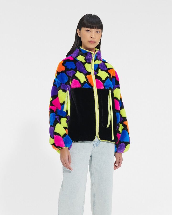New with tags! So cute UGG Marlene Sherpa Jacket Multi.