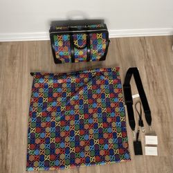 New With Tags Large Gucci Psychedelic Duffle Bag 