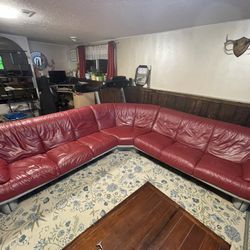 Leather Sectional Custom Made 125x125