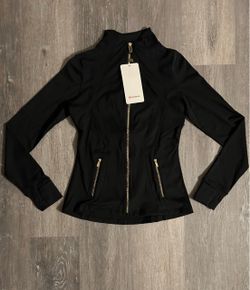 Lululemon Black (Gold highlights) 2-Piece Set – Jacket & Flared Leggings| Size 6 (Small)