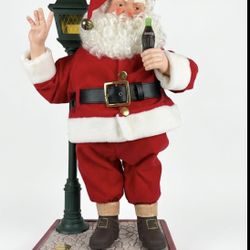Vintage 1995 Coca Cola Animated Christmas  Santa 