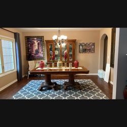 Dining Table And Hutch