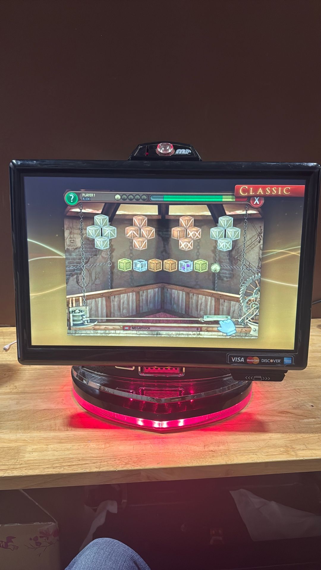 Megatouch Live Touchscreen Arcade Game – Bar Top Style