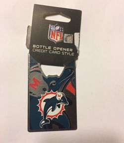 Miami Dolphins Credit Card Style Bottle Opener