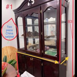 2 Piece China Cabinet