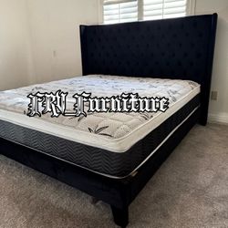 NEW KING BED FRAME WITH MATTRESS