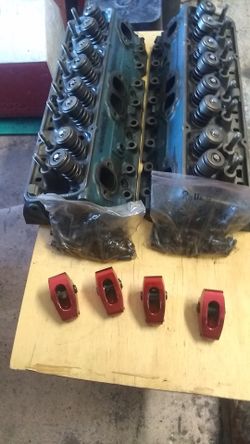 350 heads, stock but have been rebuilt