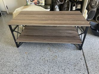 Rustic Grey Coffee Table Wood/Metal