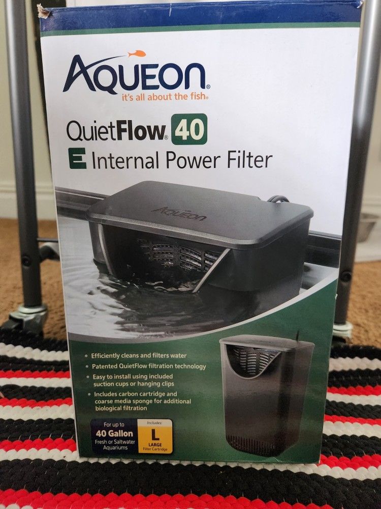 40 Gallon Internal Power Filter (Fish Or Turtle AQUARIUM)